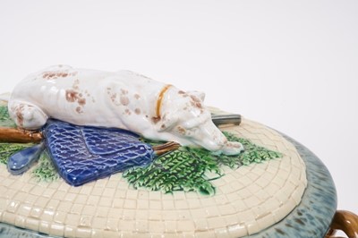 Lot 47 - Victorian Minton majolica game pie dish