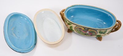 Lot 47 - Victorian Minton majolica game pie dish
