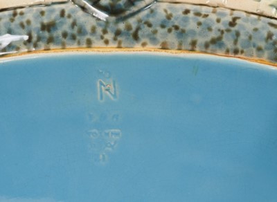 Lot 47 - Victorian Minton majolica game pie dish