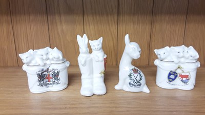 Lot 170 - Selection of Crested China models including figures and animals, various manufacturers to include Arcadian, Rowena and Willow Art
