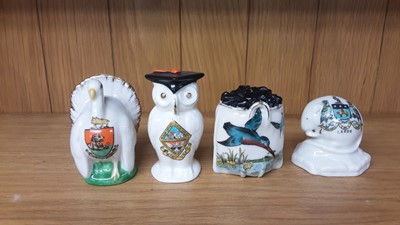 Lot 170 - Selection of Crested China models including figures and animals, various manufacturers to include Arcadian, Rowena and Willow Art
