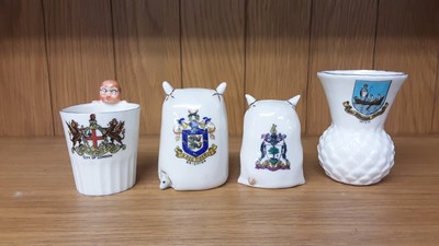 Lot 170 - Selection of Crested China models including figures and animals, various manufacturers to include Arcadian, Rowena and Willow Art