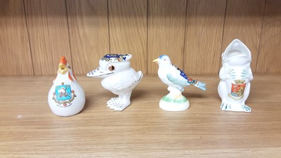 Lot 170 - Selection of Crested China models including figures and animals, various manufacturers to include Arcadian, Rowena and Willow Art