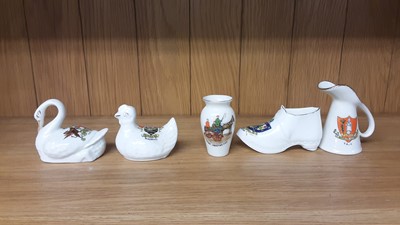 Lot 170 - Selection of Crested China models including figures and animals, various manufacturers to include Arcadian, Rowena and Willow Art