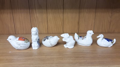 Lot 170 - Selection of Crested China models including figures and animals, various manufacturers to include Arcadian, Rowena and Willow Art