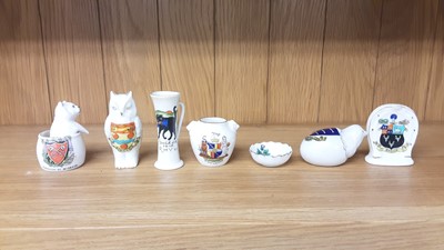 Lot 170 - Selection of Crested China models including figures and animals, various manufacturers to include Arcadian, Rowena and Willow Art