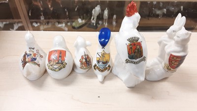 Lot 170 - Selection of Crested China models including figures and animals, various manufacturers to include Arcadian, Rowena and Willow Art