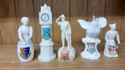 Lot 170 - Selection of Crested China models including figures and animals, various manufacturers to include Arcadian, Rowena and Willow Art