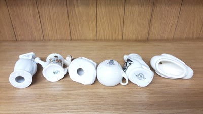 Lot 171 - Selection of Crested China models including Ducks, Cats, Dogs etc, various manufacturers to include W.H Goss, Arcadian and Willow Art
