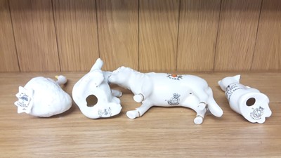 Lot 172 - Selection of Crested China models including Horses, Cats, Camel etc, various manufacturers to include Tuscan, Carlton and Arcadian