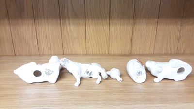Lot 172 - Selection of Crested China models including Horses, Cats, Camel etc, various manufacturers to include Tuscan, Carlton and Arcadian