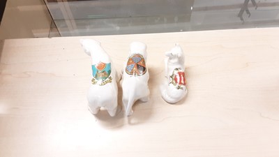 Lot 172 - Selection of Crested China models including Horses, Cats, Camel etc, various manufacturers to include Tuscan, Carlton and Arcadian