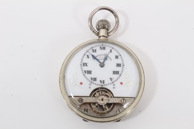 Lot 128 - Swiss Hebdomas 8 day pocket watch