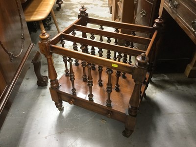 Lot 1021 - Victorian mahogany Canterbury