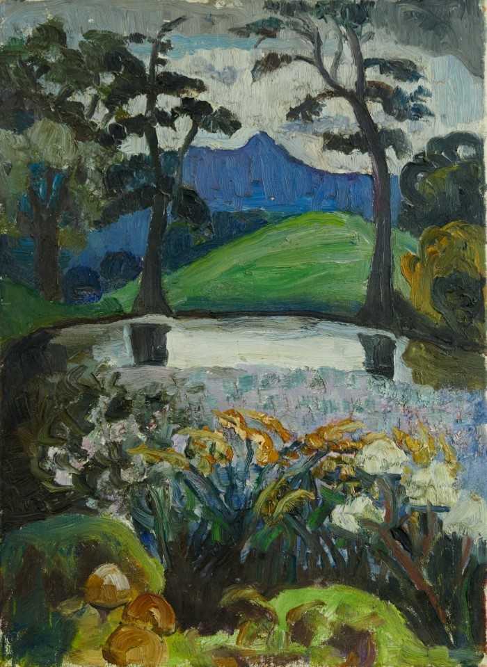 Lot 1252 - *Lucy Harwood - oil on canvas - Landscape