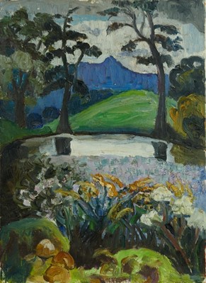 Lot 1252 - *Lucy Harwood - oil on canvas - Landscape