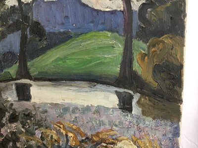 Lot 1252 - *Lucy Harwood - oil on canvas - Landscape