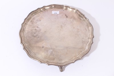 Lot 379 - 1940s Silver salver