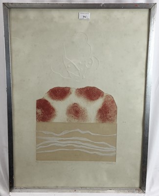 Lot 71 - English School 1969, coloured print, signed and another by Richard Bew