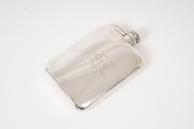 Lot 278 - Silver flask. James Dixon & Sons. Sheffield 1929