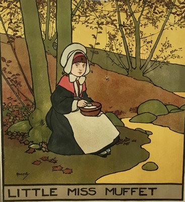 Lot 190 - Print of Little Miss Muffet after John Hassall