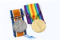 Lot 504 - First World War pair - comprising War and...