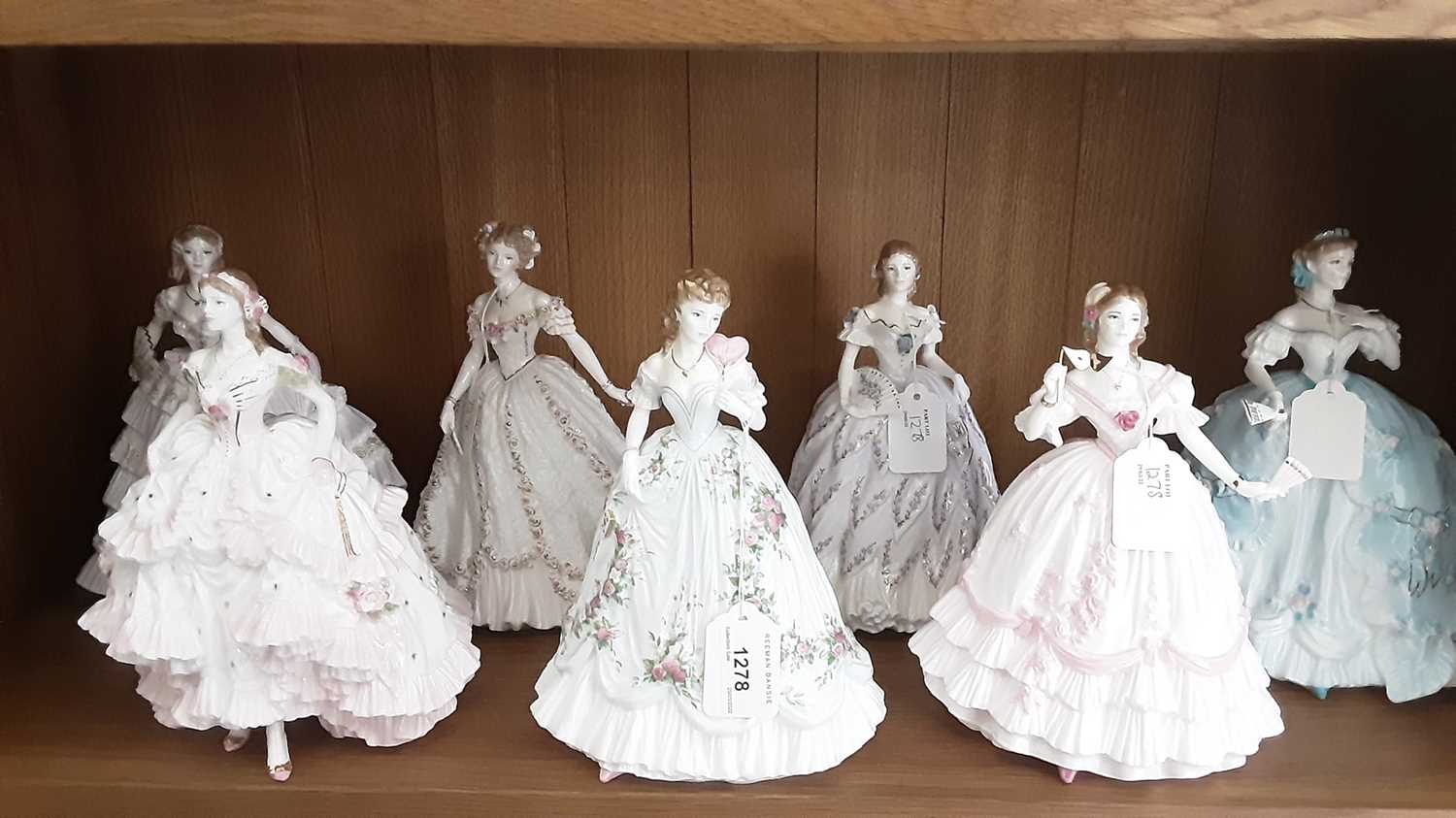 Lot 1278 - Seven Royal Worcester limited edition