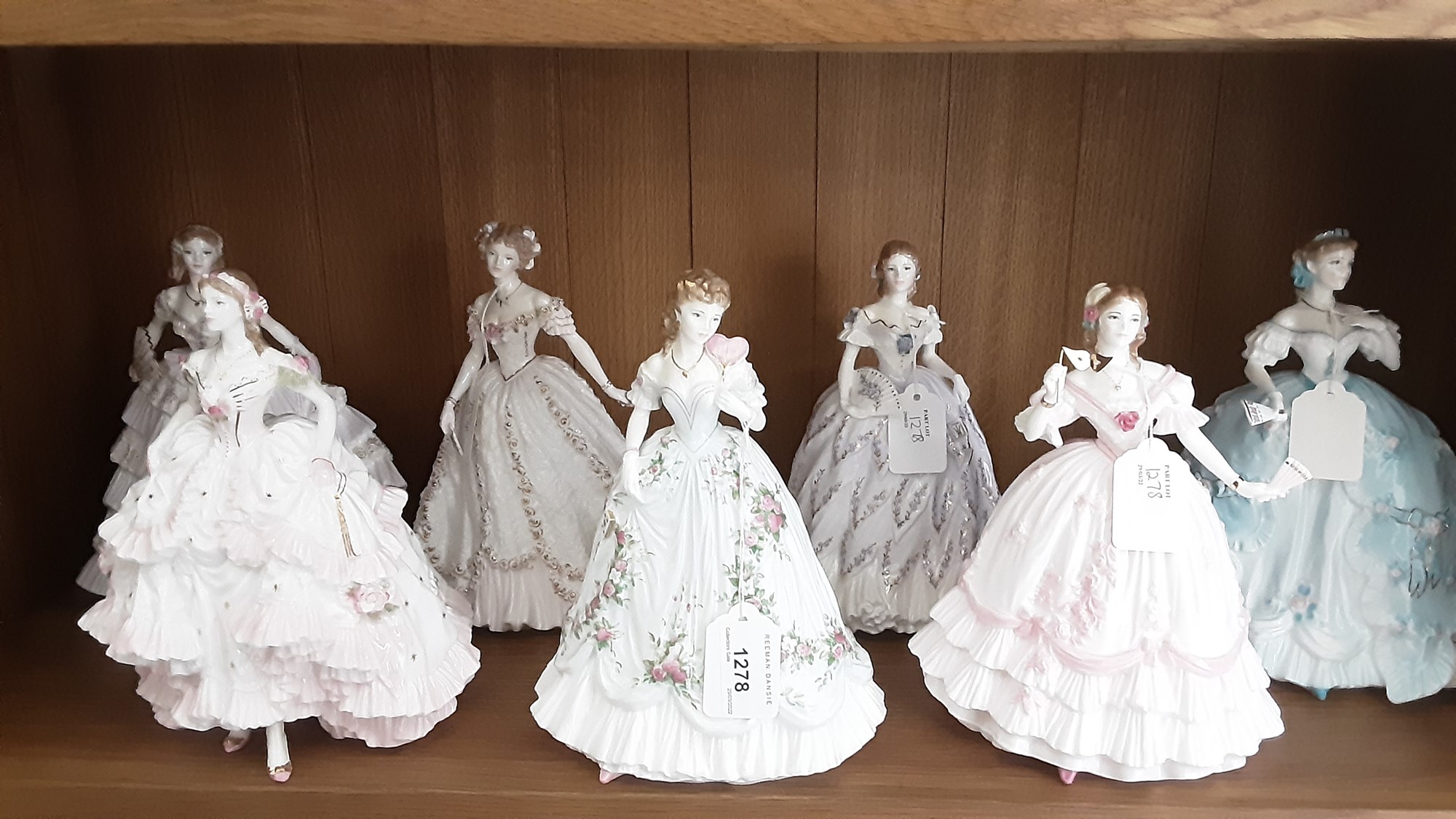 Lot 1278 - Seven Royal Worcester limited edition