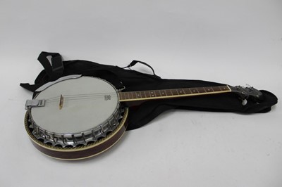 Lot 2373 - Banjo, Gremlin 4-string as new with soft case