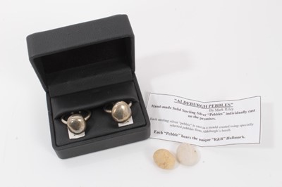 Lot 229 - Two silver “Aldeburgh Pebbles” rings