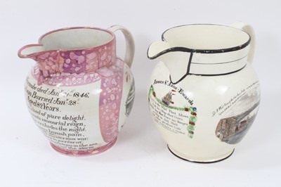 Lot 140 - Two 19th century pottery jugs