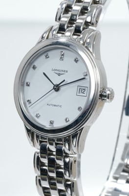Lot 567 - Ladies Longines wristwatch in box with papers