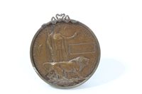Lot 513 - First World War memorial (death) plaque, named...