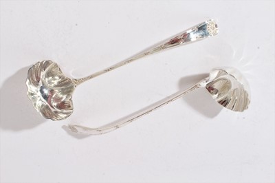 Lot 229 - Pair of American Sterling silver sauce ladles by Tiffany & Co
