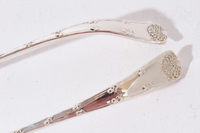 Lot 229 - Pair of American Sterling silver sauce ladles by Tiffany & Co
