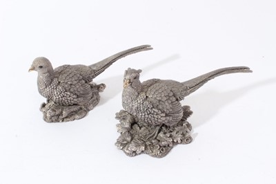 Lot 212 - Continental silver model of a pheasant