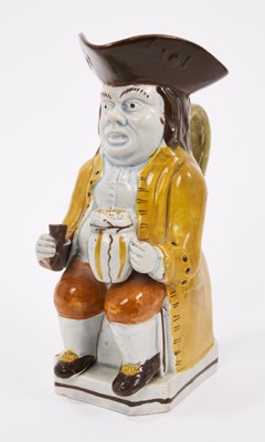 Lot 6 - Prattware Toby jug, circa 1800
