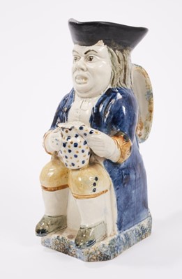 Lot 7 - Prattware Toby jug, circa 1800
