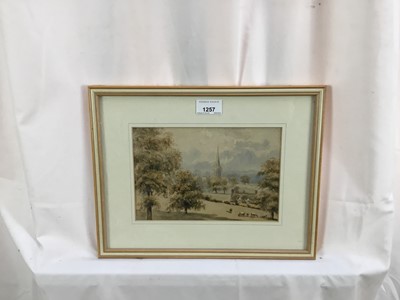 Lot 1257 - Thomas Churchyard (1798-1865) watercolour - St Johns Woodbridge