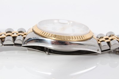 Lot 560 - Gentlemen’s Rolex Oyster Perpetual DateJust gold and steel wristwatch