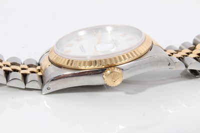 Lot 560 - Gentlemen’s Rolex Oyster Perpetual DateJust gold and steel wristwatch