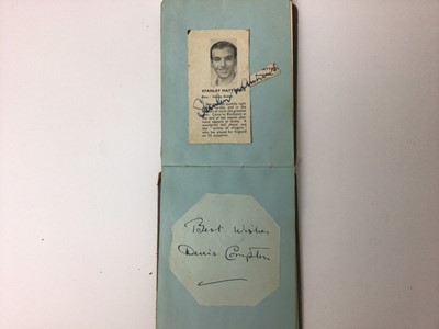 Lot 1416 - 1940s Football autograph book including Chelsea