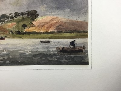 Lot 1219 - Thomas Churchyard (1798-1865) watercolour - East Anglian river landscape, 9.5cm x 12.5cm, unframed