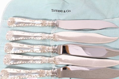 Lot 246 - Selection 20th century Tiffany silver Wave Edge pattern cutlery