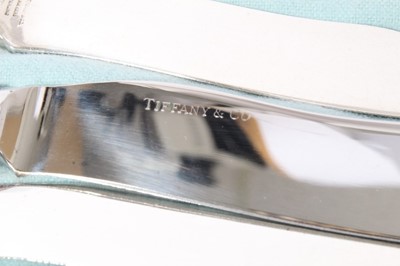 Lot 246 - Selection 20th century Tiffany silver Wave Edge pattern cutlery