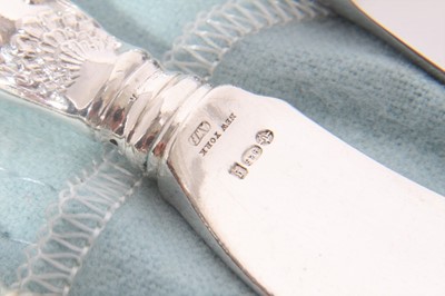 Lot 246 - Selection 20th century Tiffany silver Wave Edge pattern cutlery