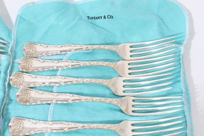 Lot 246 - Selection 20th century Tiffany silver Wave Edge pattern cutlery