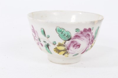 Lot 117 - A rare Bow miniature tea bowl, circa 1760