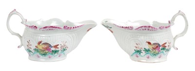 Lot 118 - A pair of Philip Christian Liverpool sauceboats, circa 1770