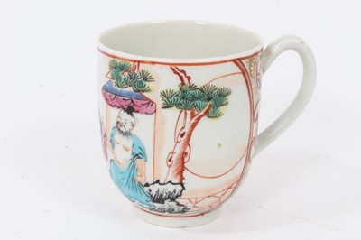 Lot 125 - A Liverpool coffee cup, painted in Chinese style, circa 1770. Exhibited. Northern Ceramics Society Exhibition, 1993, number 124